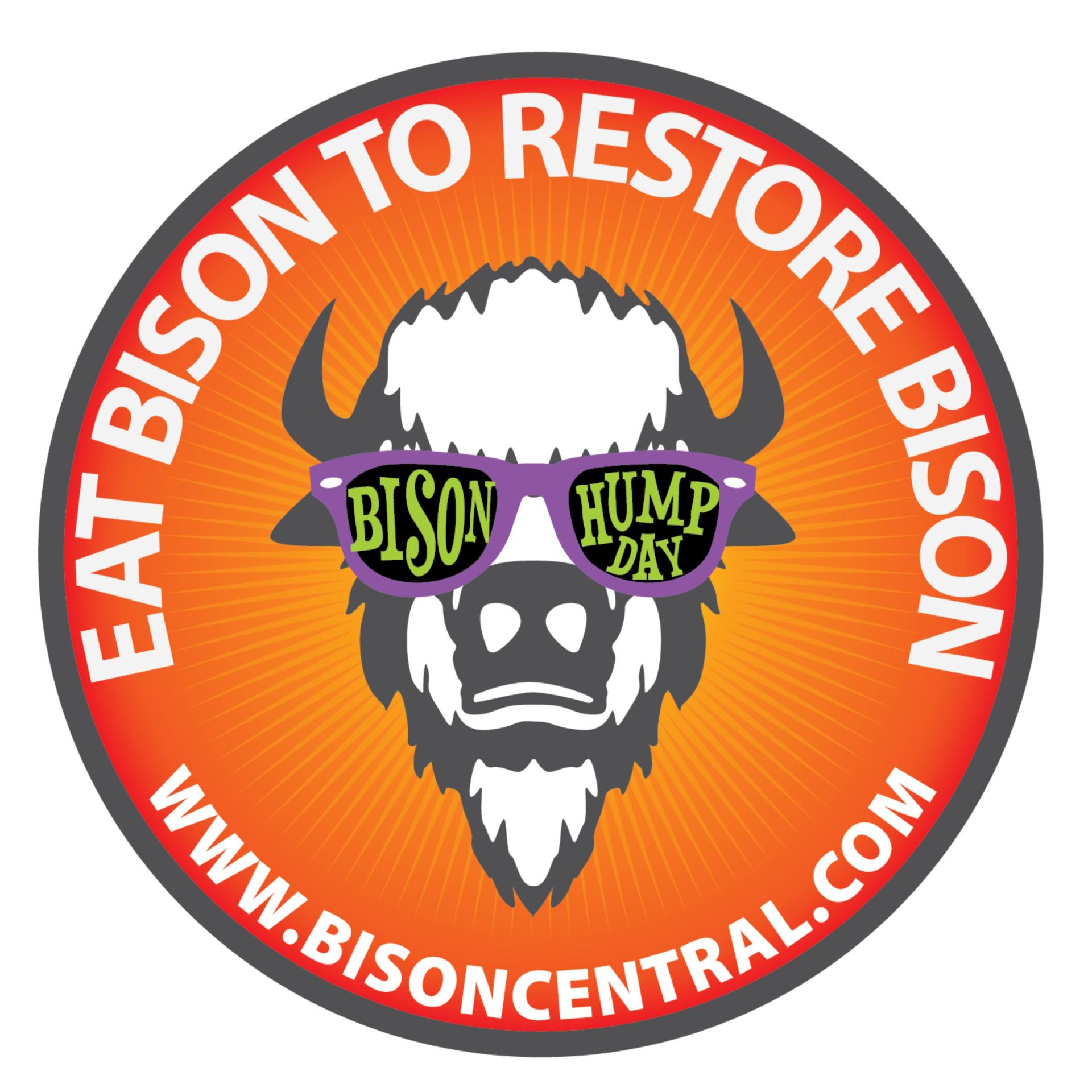 Eat Bison to Restore Bison 3" Sticker (50 ct.)