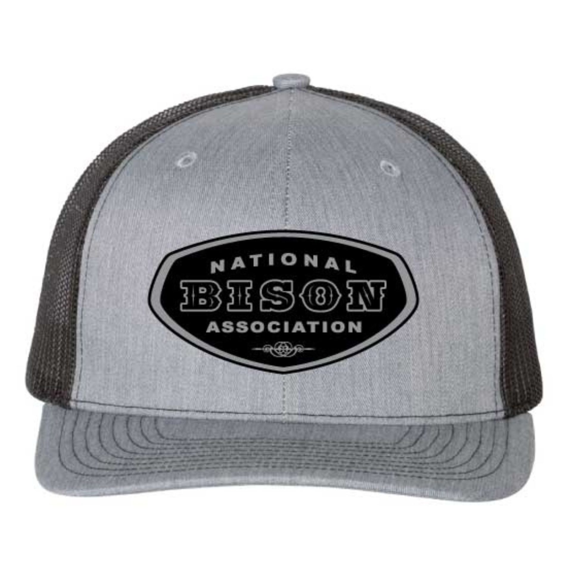 National Bison Association Leather/ Gray Hat